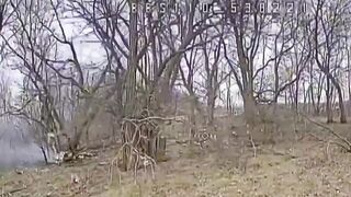 A pair of UA drones surrounded and hit Orc in the Zaporozhye region