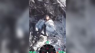Orc shoots himself in the head just moments before drone arrives