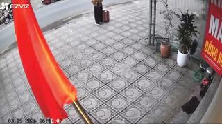 Poor Woman Injured By Overtaking Driver