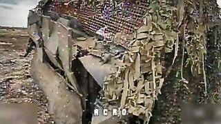Russian burning alive