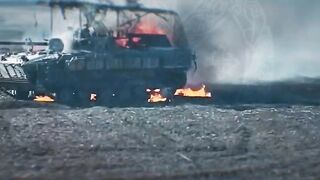 Russian burning alive
