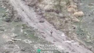 The Russian flew three meters after killing himself with a grenade