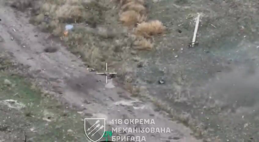 The Russian flew three meters after killing himself with a grenade