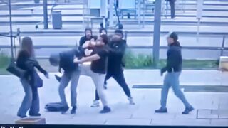Dude Defending A Girl Brutally Attacked In Belgium