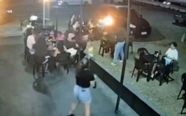 Hooded Hitman Executes Man with Multiple Headshots in Packed Bar Horror