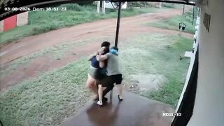 Drives Car Into Wife, Gets Out and Tries to Strangle Her in Broad Daylight
