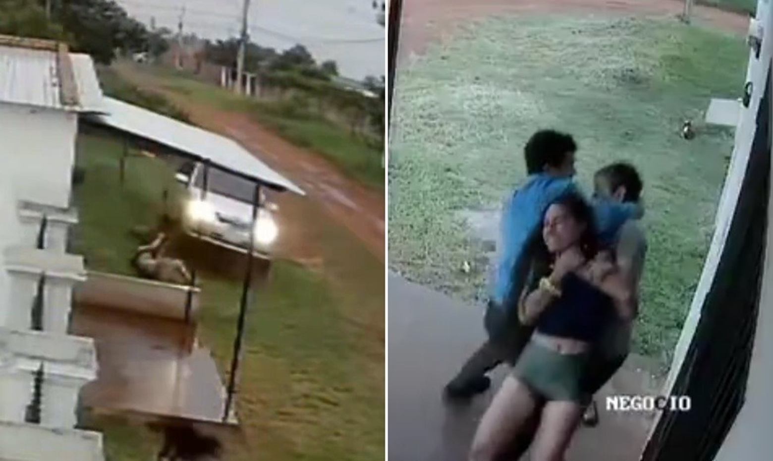 Drives Car Into Wife, Gets Out and Tries to Strangle Her in Broad Daylight