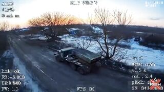 Ukrainian MLRS destroyed.