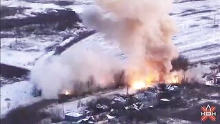 Ukrainian MLRS destroyed.