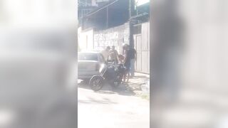 Screaming Dude Gets Clubbed After Failed Motorcycle Theft