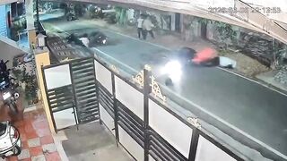 Helmetless Rider Dies In Head On Collision In India