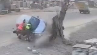 Sanitation Workers Struck By Out Of Control Vehicle