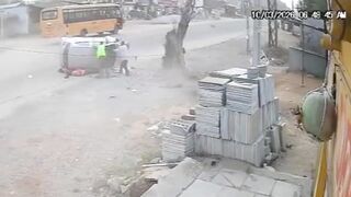 Sanitation Workers Struck By Out Of Control Vehicle