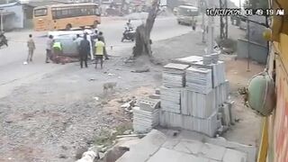 Sanitation Workers Struck By Out Of Control Vehicle