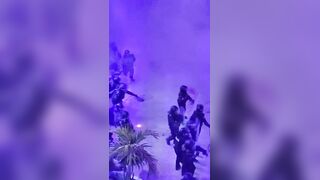 Woman Sets Riot Police Ablaze During Women's Day March in Mexico