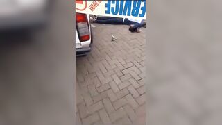 Thief In Agony After He Was Hit By Courier He Tried To Rob