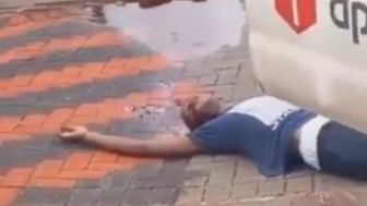 Thief In Agony After He Was Hit By Courier He Tried To Rob