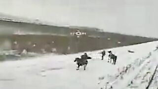 Drones vs Russian cavalry.