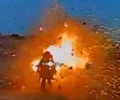 The Orc was effectively eliminated by a pair of UA drones
