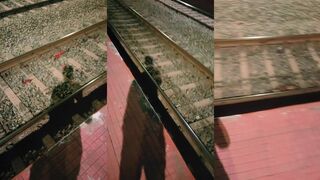 Destroyed by train.