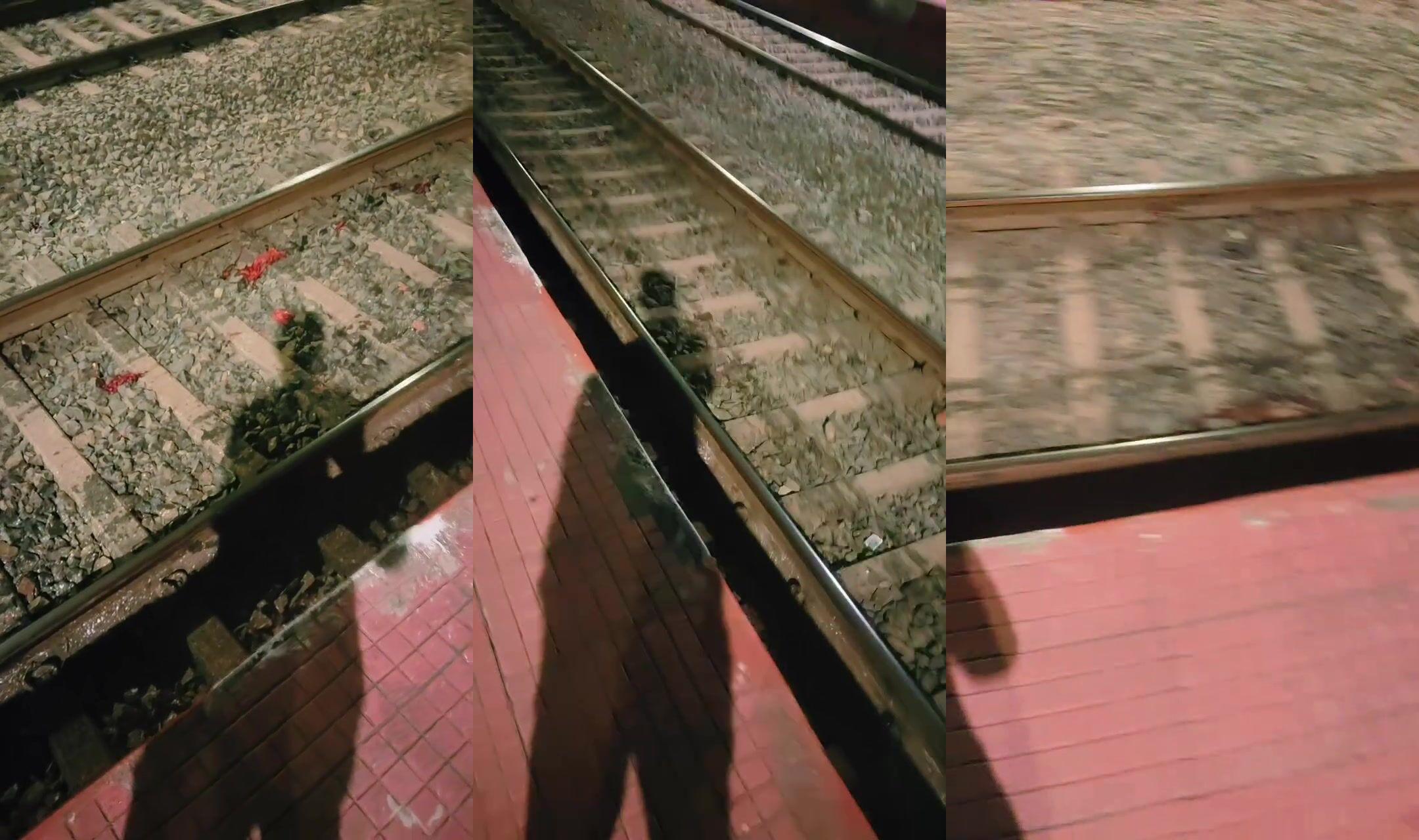 Destroyed by train.