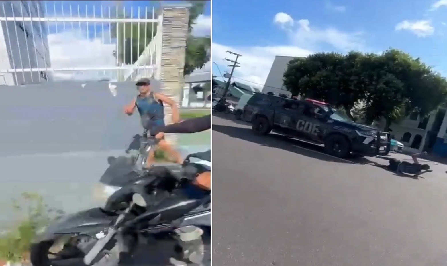 Fleeing Armed Robbery Suspect Run Over by Police Vehicle, Left in Grave Condition