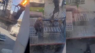 Worker electrocuted