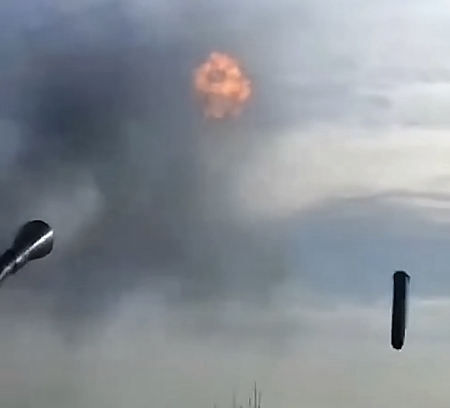 The Armed Forces of UA are shooting down Shahed drones in the Kharkiv region