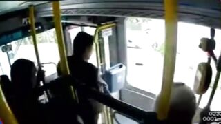 Woman dies after falling from moving bus when window gives way