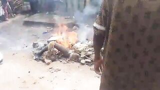 A man lynched and burned alive after accusations of "disappearing genitals" in Congo