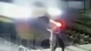 A man was struck and killed by a commuter train in the Kyiv region.