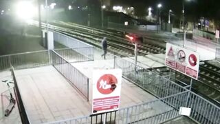 A man was struck and killed by a commuter train in the Kyiv region.