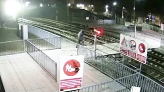 A man was struck and killed by a commuter train in the Kyiv region.