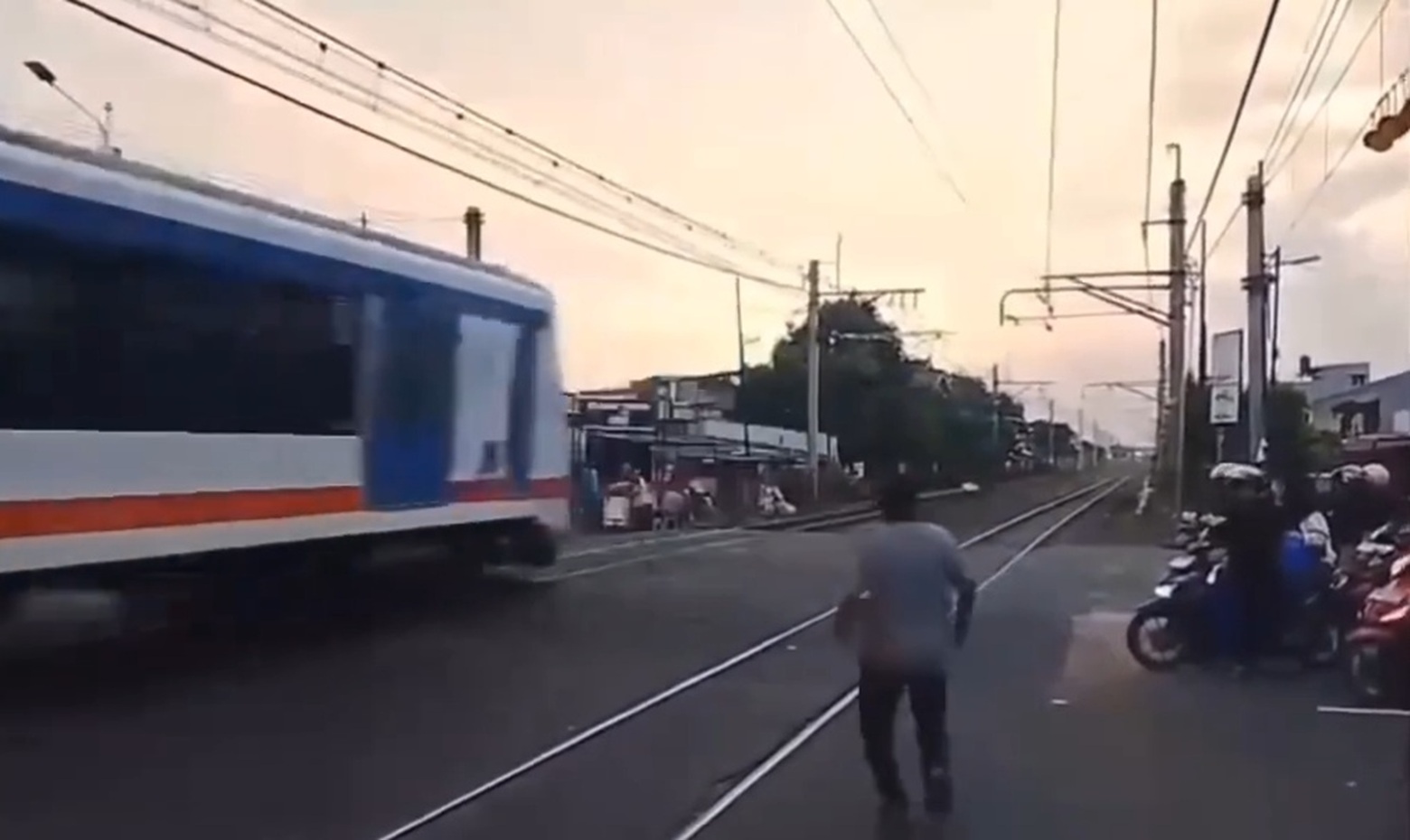 He Crossed the Tracks Like It Was Nothing… Until the Train Turned Him Into Nothing