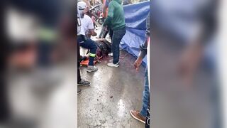 Man Turned Into A Living Mess Following A Traffic Accident In Dominican Republic