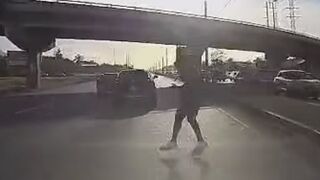 Pedestrian Gets Killed By Dashcam Vehicle Today In Trinidad