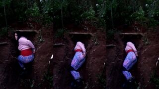 Girl executed in a grave