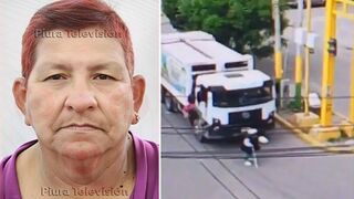 Elderly Woman Killed Instantly by Garbage Truck While Crossing Street with Cane