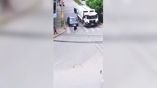 Elderly Woman Killed Instantly by Garbage Truck While Crossing Street with Cane