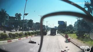 Moped Rider Ran Over, Killed By Cement Truck
