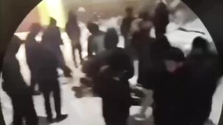 A mob of teenagers of different nationalities brutally beat two skinheads