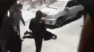 A mob of teenagers of different nationalities brutally beat two skinheads