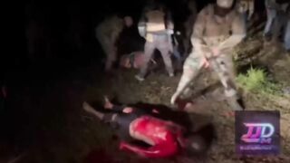 Horrific Video Shows CJNG Cartel Members Hacking Two Rivals Alive with Axes & Machete
