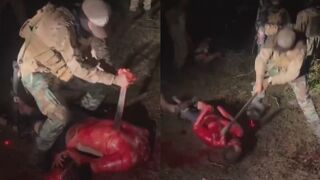 CJNG Cartel Sicarios Butchering Rivals Alive {Better Quality}