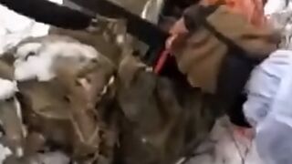 The Orc suffers leg injury after UA drone attack car