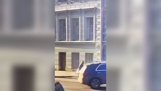 Man Battles for Life After Concrete Piece Plummets from Building Facade