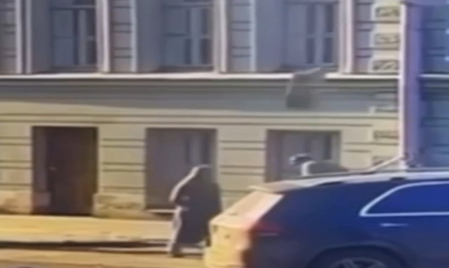 Man Battles for Life After Concrete Piece Plummets from Building Facade