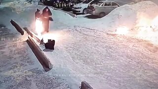 Naive girl from Novokuznetsk almost burned to death