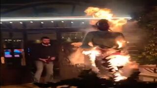 Desperate Man Sets Himself Ablaze and Dashes Through Crowds in West Bank Horror