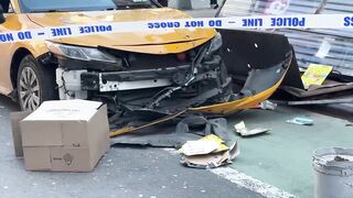 Out of Control Cab Plows Into Women Standing on NYC Sidewalk